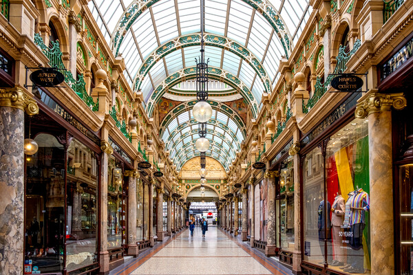 County Arcade Leeds Picture Board by Steve Smith