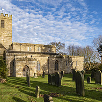 Buy canvas prints of Gilling West Church by Steve Smith