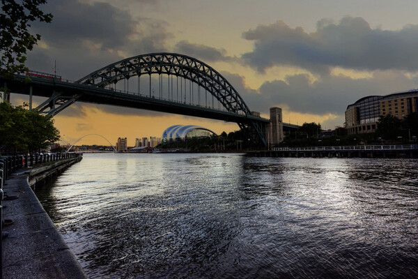 Capturing the Beauty of Tyne Bridge Picture Board by Steve Smith