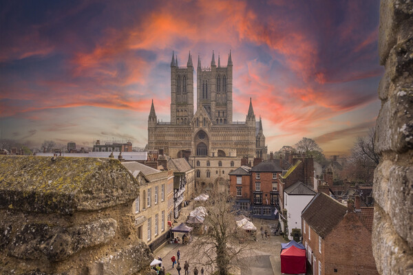 Lincoln Cathedral Gothic Marvel Picture Board by Steve Smith