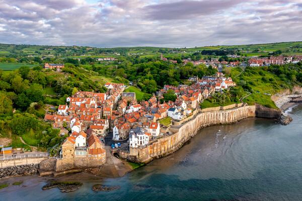 Enchanting Robin Hoods Bay A Coastal Haven Picture Board by Steve Smith