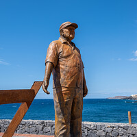 Buy canvas prints of Fishing Memorial Los Abrigos Tenerife by Steve Smith