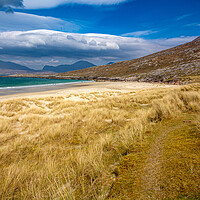 Buy canvas prints of Luskentyre: A Turquoise Paradise Beach. by Steve Smith