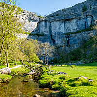 Buy canvas prints of Malham Cove: Natural Limestone Masterpiece. by Steve Smith