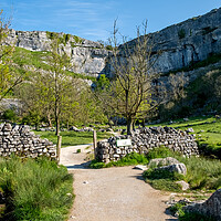 Buy canvas prints of Malham Cove: Natural Limestone Masterpiece by Steve Smith