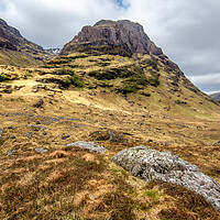 Buy canvas prints of Conquering the Peaks of Glencoe's Three Sisters by Steve Smith