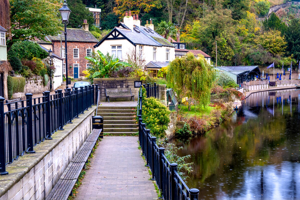 Capturing the Charm of Knaresborough Waterside Picture Board by Steve Smith