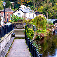 Buy canvas prints of Capturing the Charm of Knaresborough Waterside by Steve Smith