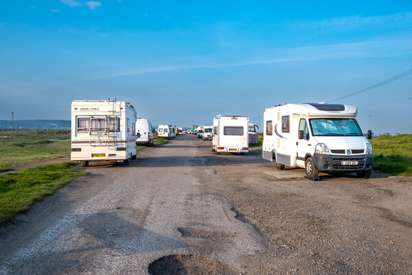 Roaming the Scenic South Gare Redcar in Camper Vans Picture Board by Steve Smith