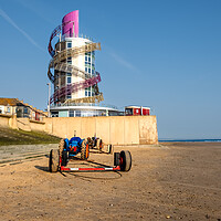 Buy canvas prints of Redcar's Vertical Pier: A Coastal Delight by Steve Smith
