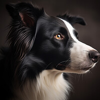 Buy canvas prints of The Border Collie by Steve Smith
