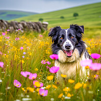 Buy canvas prints of Sam The Border Collie by Steve Smith