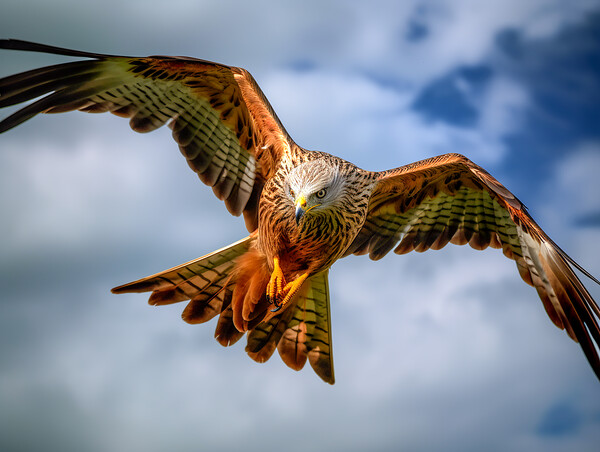 Red Kite In Flight Picture Board by Steve Smith