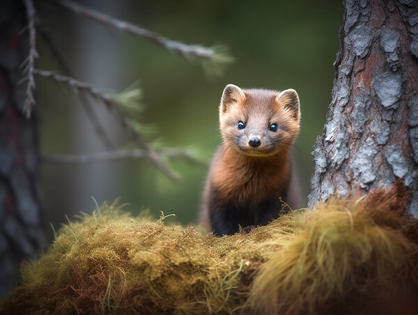 Young Pine Martin Picture Board by Steve Smith