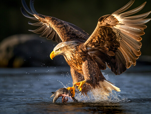 White Tailed Eagle Picture Board by Steve Smith