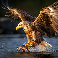 Buy canvas prints of White Tailed Eagle by Steve Smith
