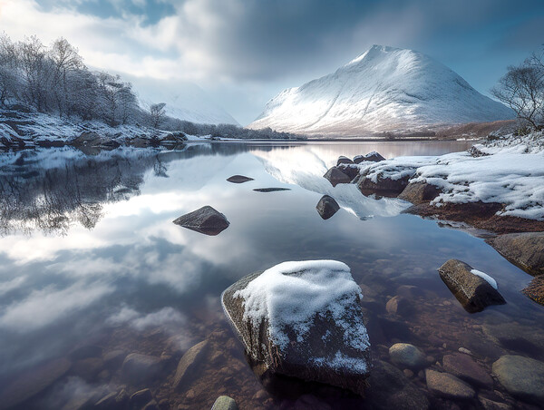 Loch Etive in Winter Picture Board by Steve Smith