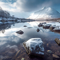 Buy canvas prints of Loch Etive in Winter by Steve Smith