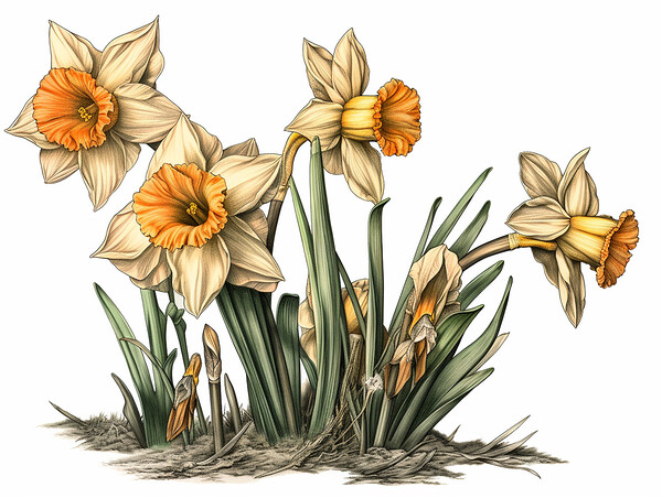 Daffodils Picture Board by Steve Smith