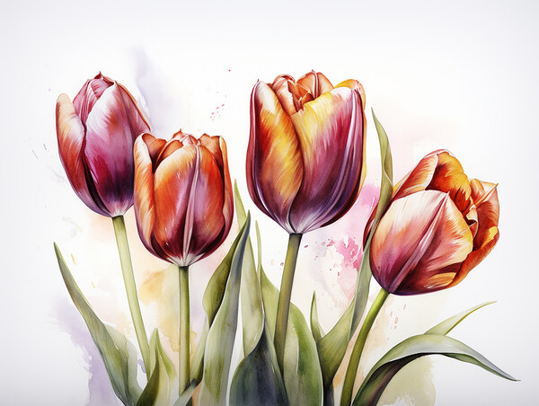 Tulips Picture Board by Steve Smith