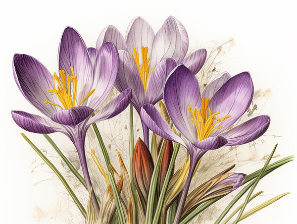 Crocus Picture Board by Steve Smith