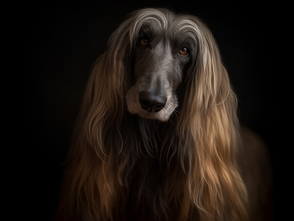 Afghan Hound Picture Board by Steve Smith