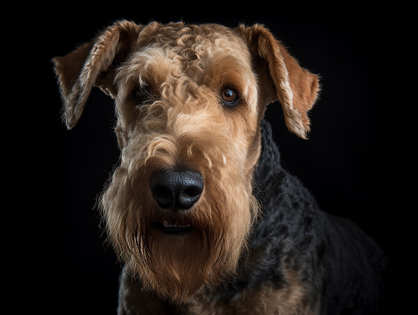 Airedale Terrier Picture Board by Steve Smith