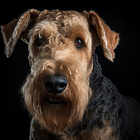 Buy canvas prints of Airedale Terrier by Steve Smith