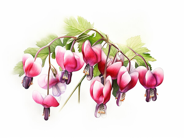 Bleeding Hearts Picture Board by Steve Smith