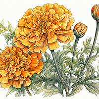 Buy canvas prints of Marigold by Steve Smith