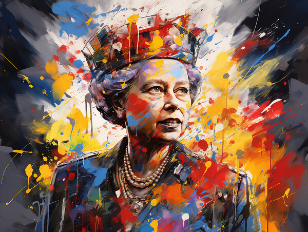 Queen Elizabeth II Picture Board by Steve Smith