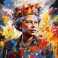 Buy canvas prints of Queen Elizabeth II by Steve Smith