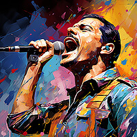 Buy canvas prints of Freddie Mercury by Steve Smith