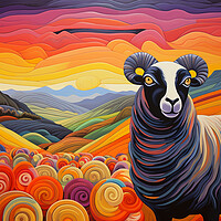 Buy canvas prints of Swaledale Sheep by Steve Smith