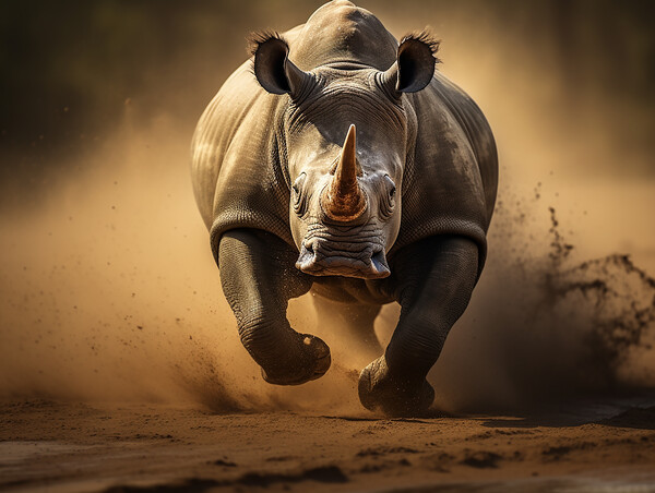 Rhinoceros Picture Board by Steve Smith