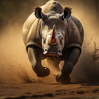 Buy canvas prints of Rhinoceros by Steve Smith