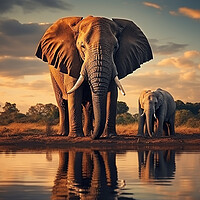 Buy canvas prints of Bull Elephant by Steve Smith