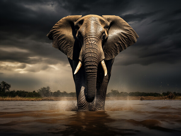 African Elephant Picture Board by Steve Smith
