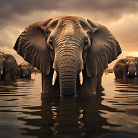Buy canvas prints of Elephant by Steve Smith