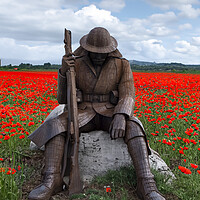 Buy canvas prints of Tommy World War One Soldier Sculpture by Steve Smith