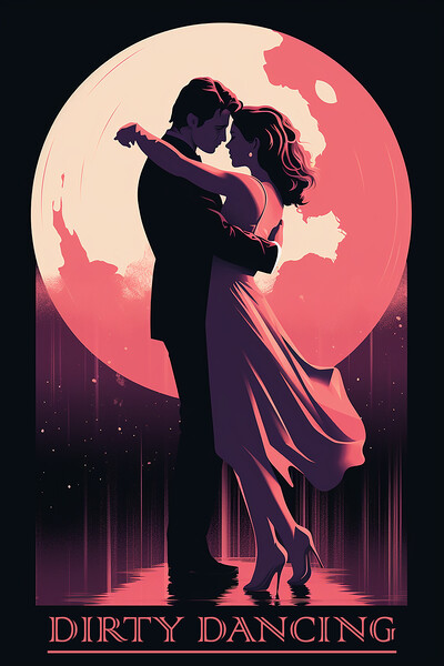 Dirty Dancing Retro Art Poster Picture Board by Steve Smith