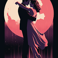 Buy canvas prints of Dirty Dancing Retro Art Poster by Steve Smith