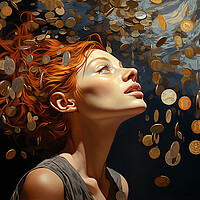 Buy canvas prints of A Penny For Your Thoughts by Steve Smith