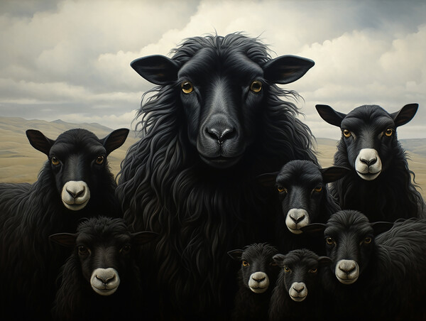 Black Sheep Of The Family Picture Board by Steve Smith