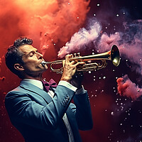 Buy canvas prints of Blow Your Own Trumpet by Steve Smith