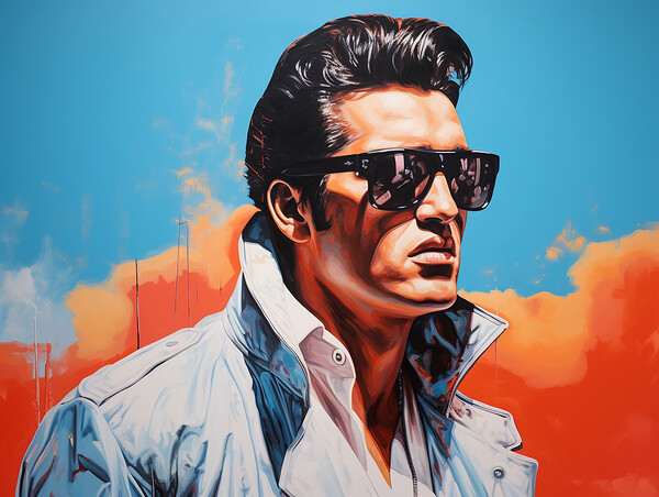 Elvis Has Left The Building Picture Board by Steve Smith