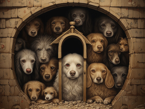 In The Dog House Picture Board by Steve Smith