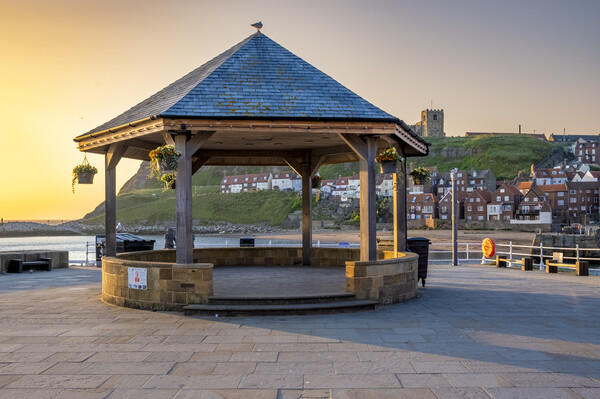 The Bandstand Whitby North Yorkshire Picture Board by Steve Smith