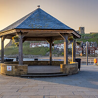 Buy canvas prints of The Bandstand Whitby North Yorkshire by Steve Smith