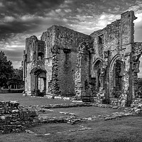 Buy canvas prints of Easby Abbey Richmond North Yorkshire by Steve Smith